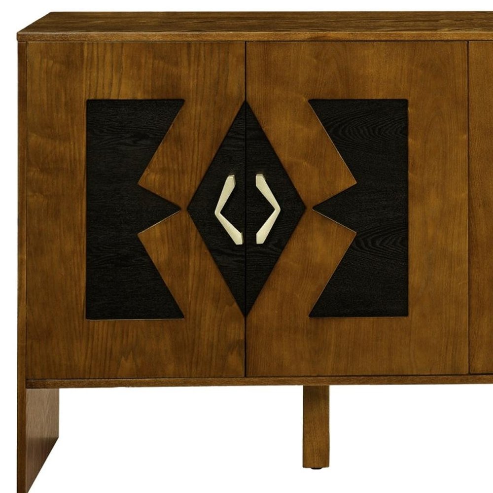 60" Wood Deco Design Sideboard