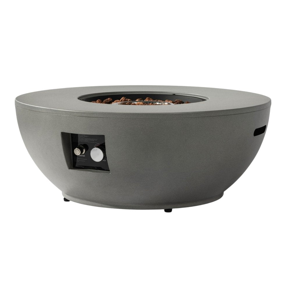 50000 BTU 36" Gray Bowl Propane Fire Pit