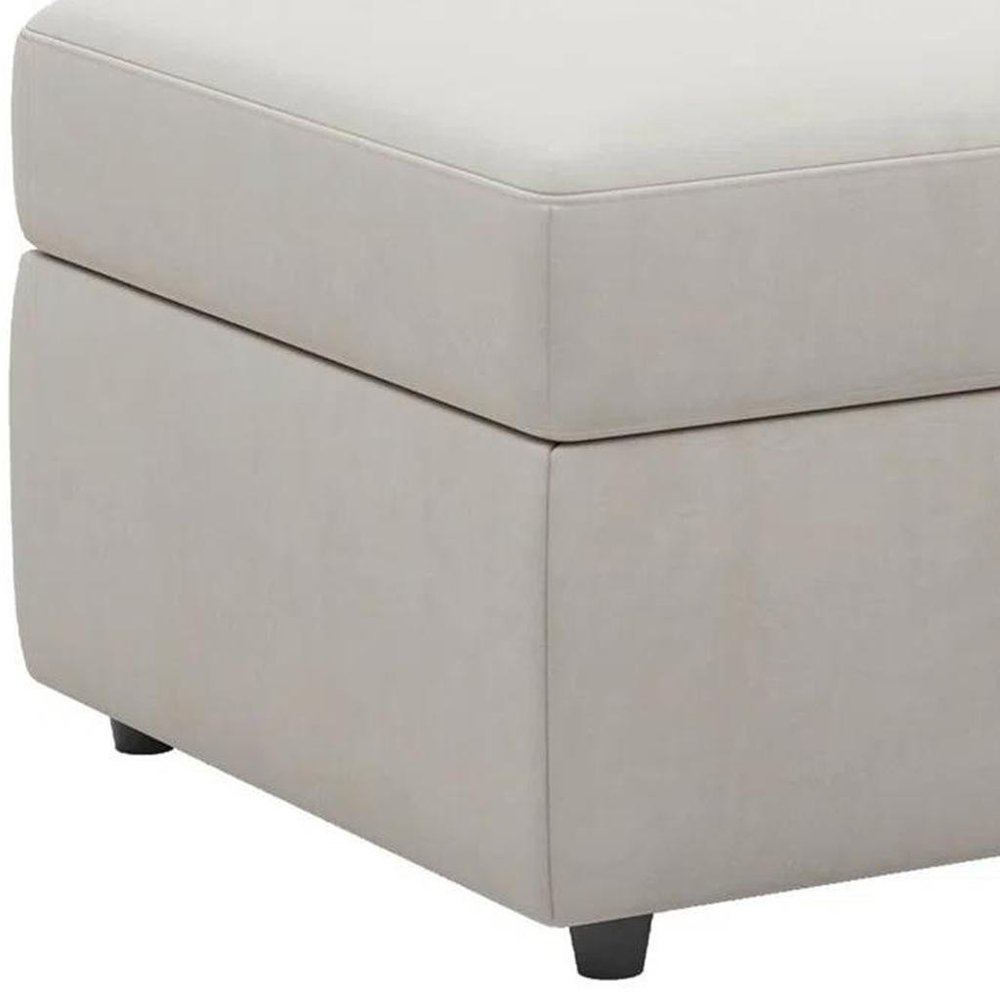 30" Velvet Storage Ottoman