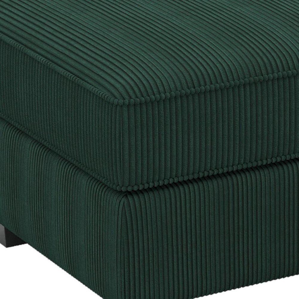 26" Corduroy Storage Ottoman