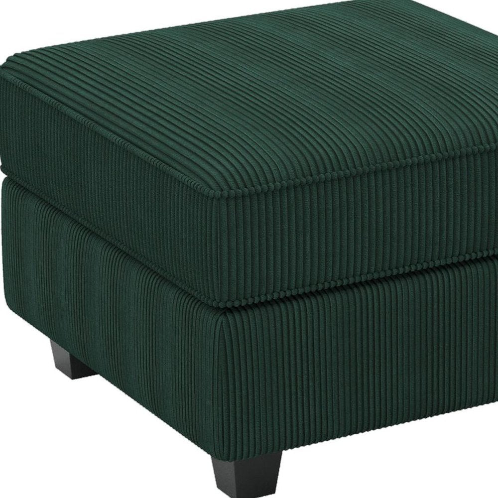 26" Corduroy Storage Ottoman