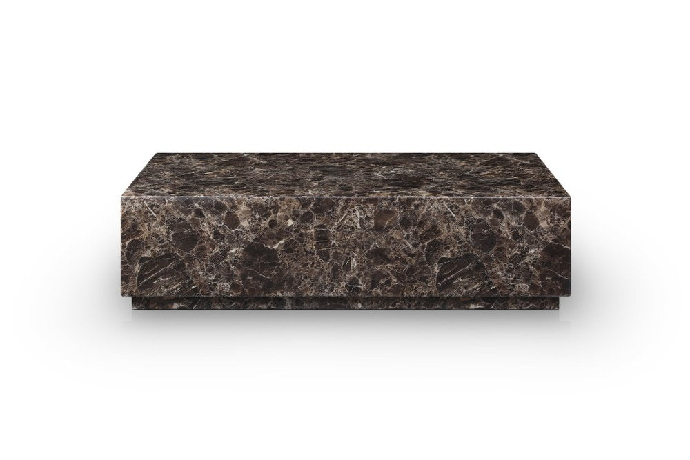 55" Pedestal Marble Coffee Table