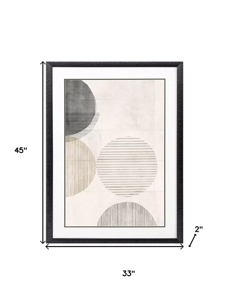 33" x 45" Stitched "Spheres" Wall Art