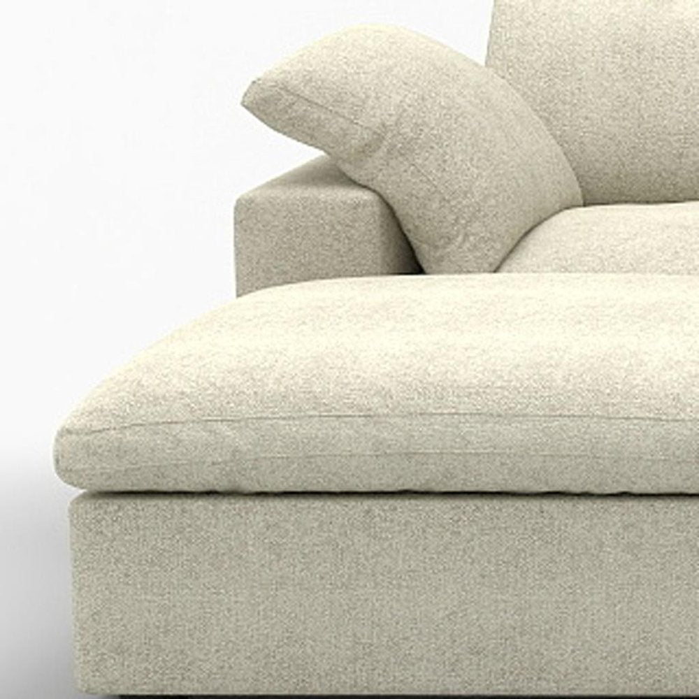 160" Linen Blend Modular U-Sectional Sofa