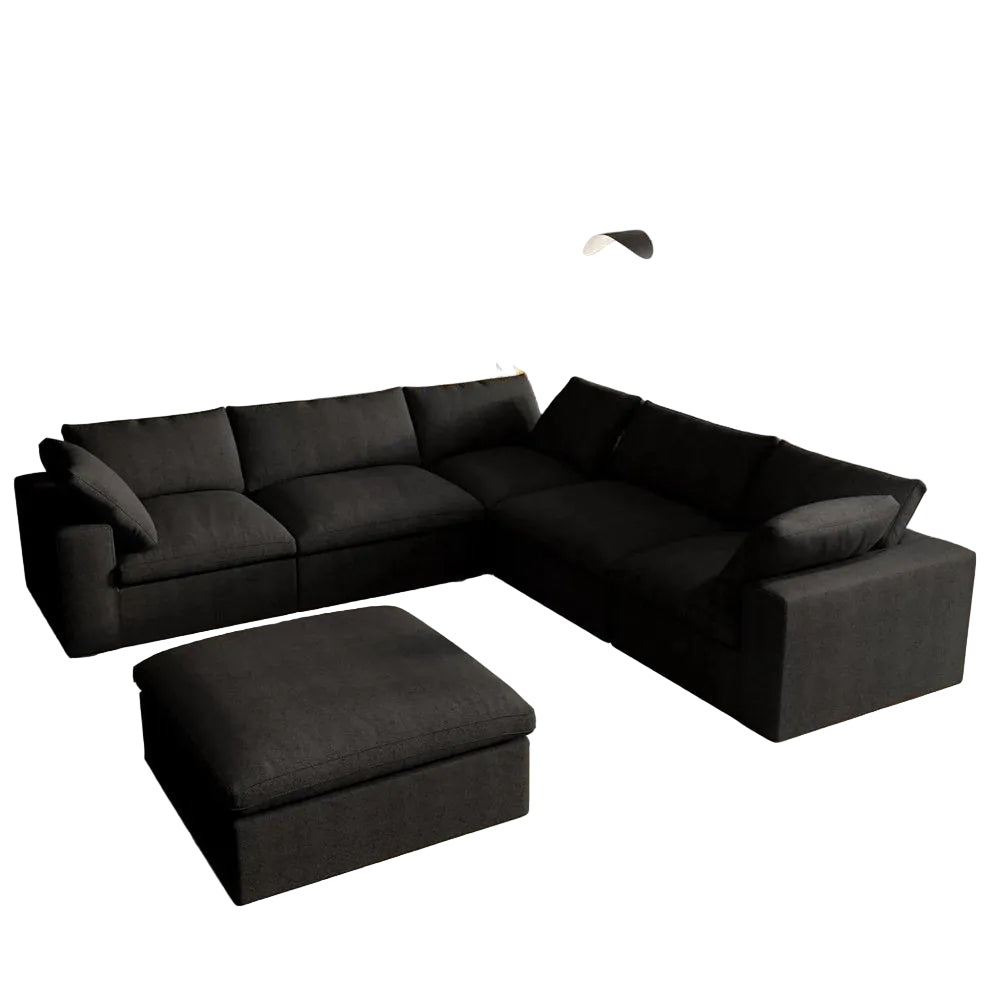 6 pc. 120" Modular Linen Corner Sectional