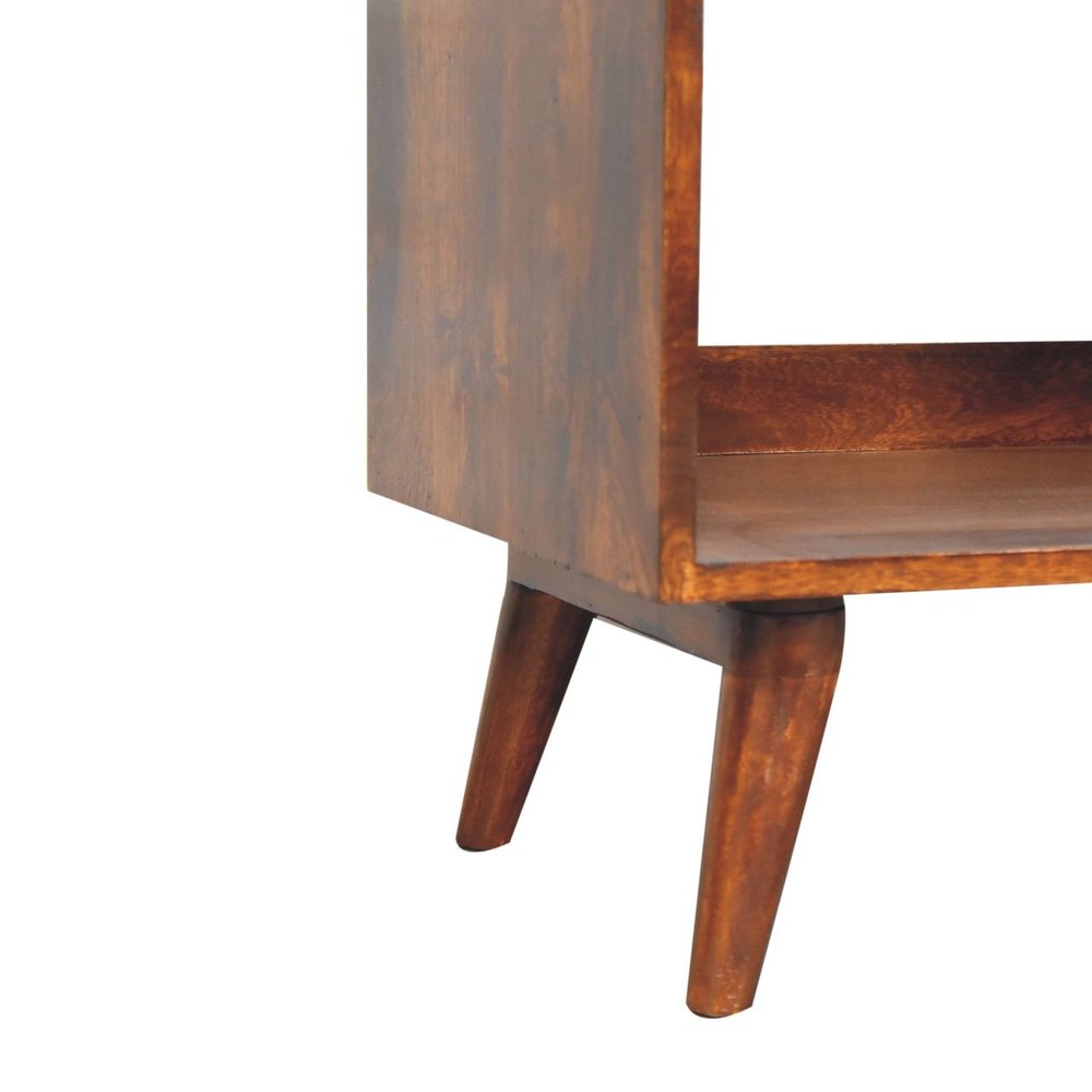 45" Brown Wood Open Rectangle Entertainment Stand