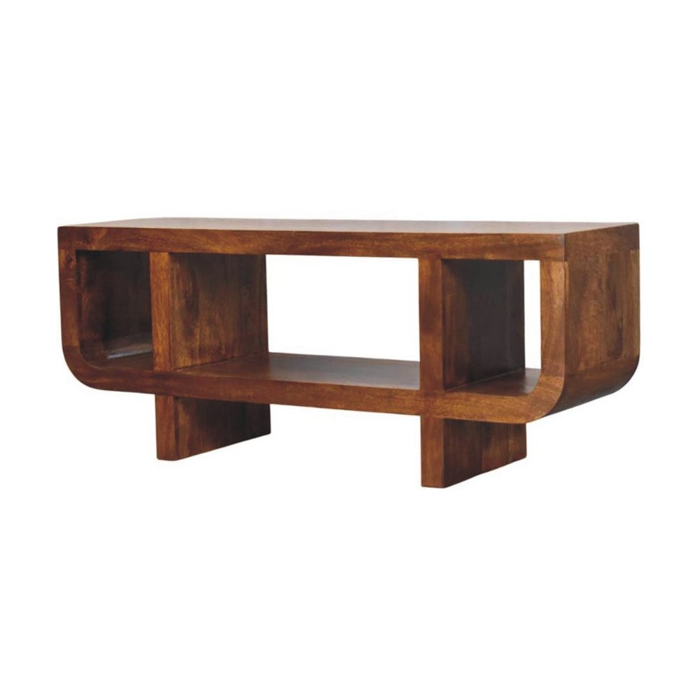 47" Brown Mango Wood Orion Open Entertainment Stand