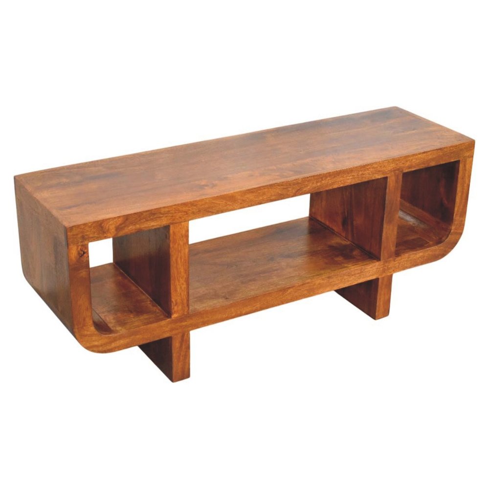 47" Brown Mango Wood Orion Open Entertainment Stand