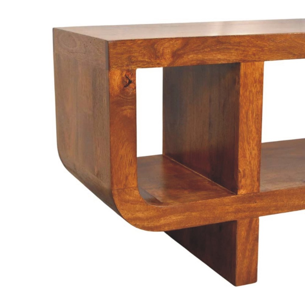 47" Brown Mango Wood Orion Open Entertainment Stand