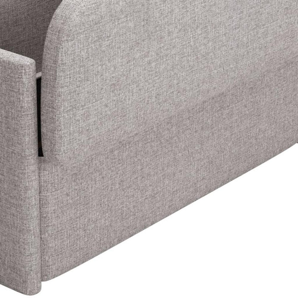 55" Gray Flip Top Storage Bench