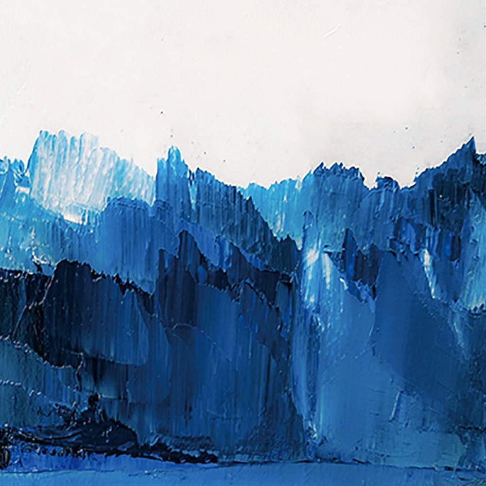 40" x 60" "Azul" Framed Wall Art
