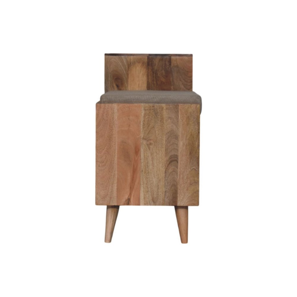 41" Natural Scandinavian Bench with Cabinet