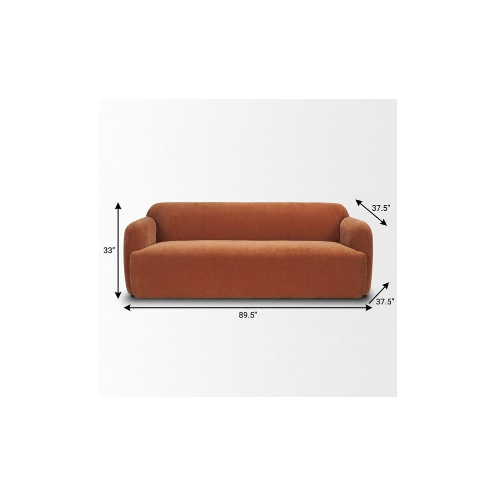 90" Foam Chenille Sofa