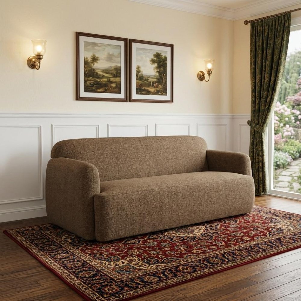 90" Foam Chenille Sofa