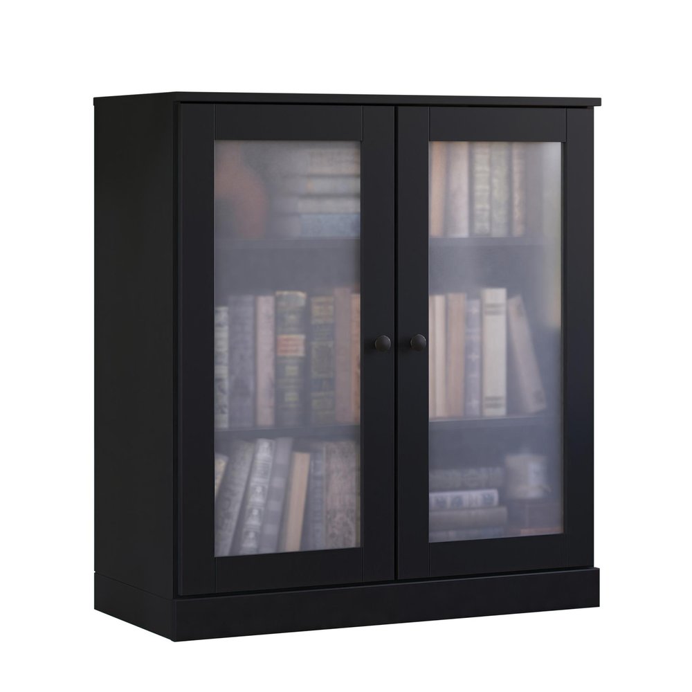36" Contemporary Wood Three Tier Library Bookcase