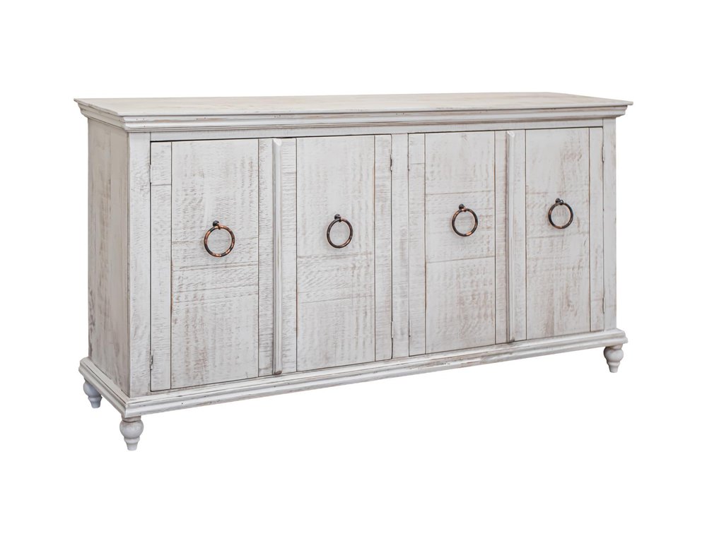 74" Distressed Wood Coastal Sideboard