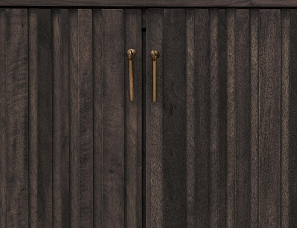 61" Fluted Wood Sideboard