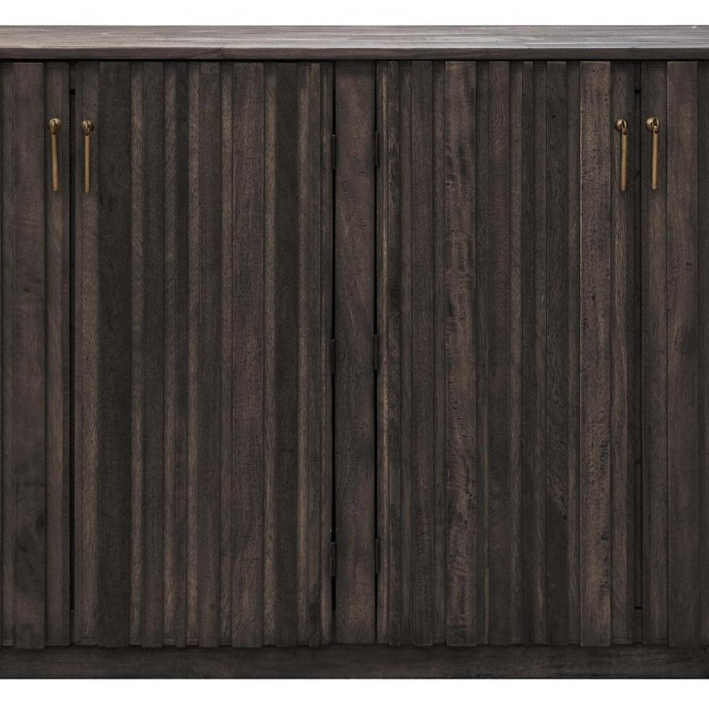 61" Fluted Wood Sideboard