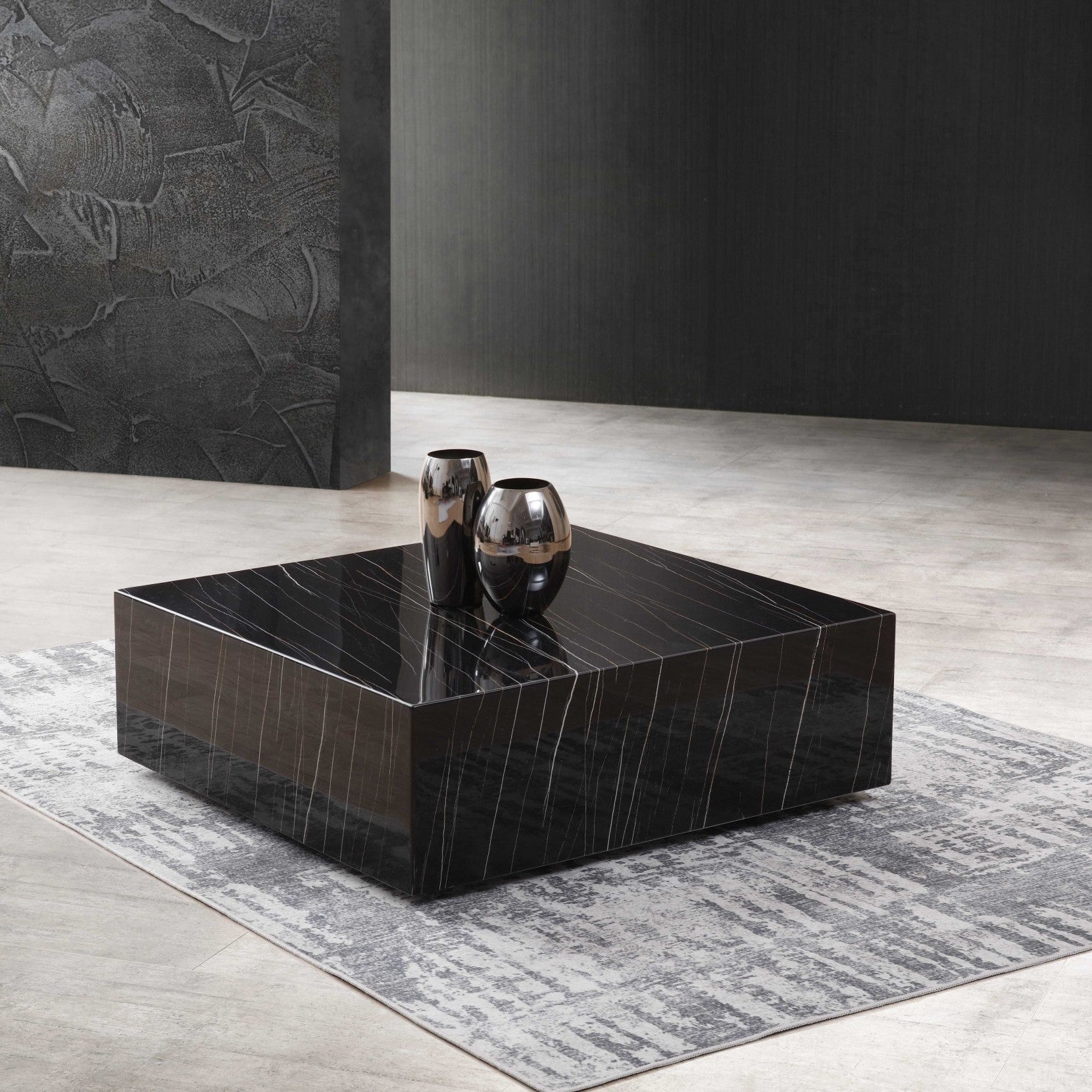 35" Marble Square Coffee Table