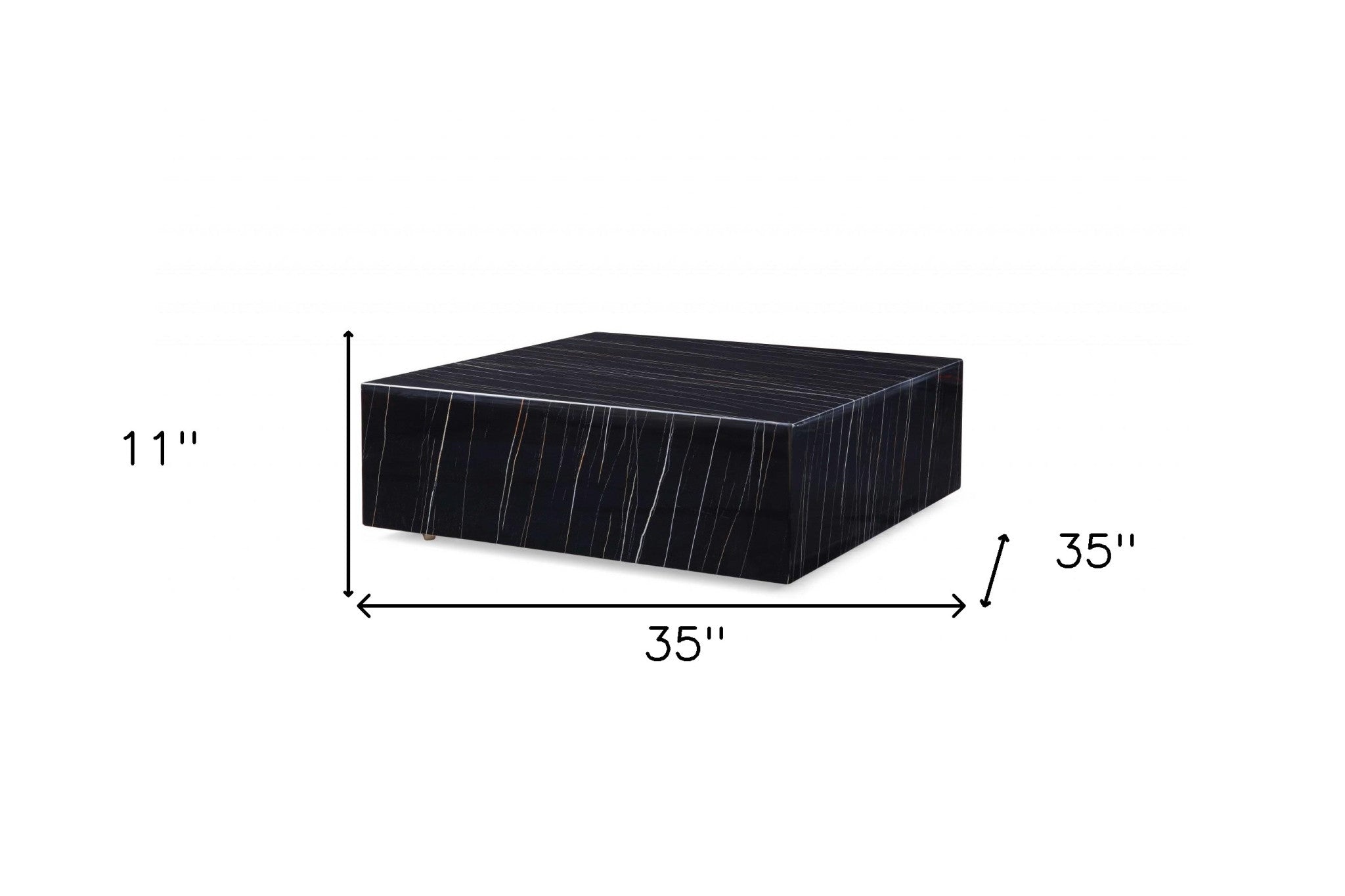 35" Marble Square Coffee Table