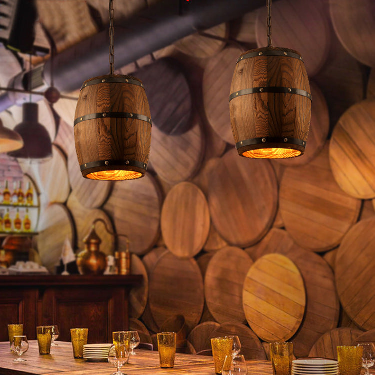 Whiskey Barrel Pendant Light