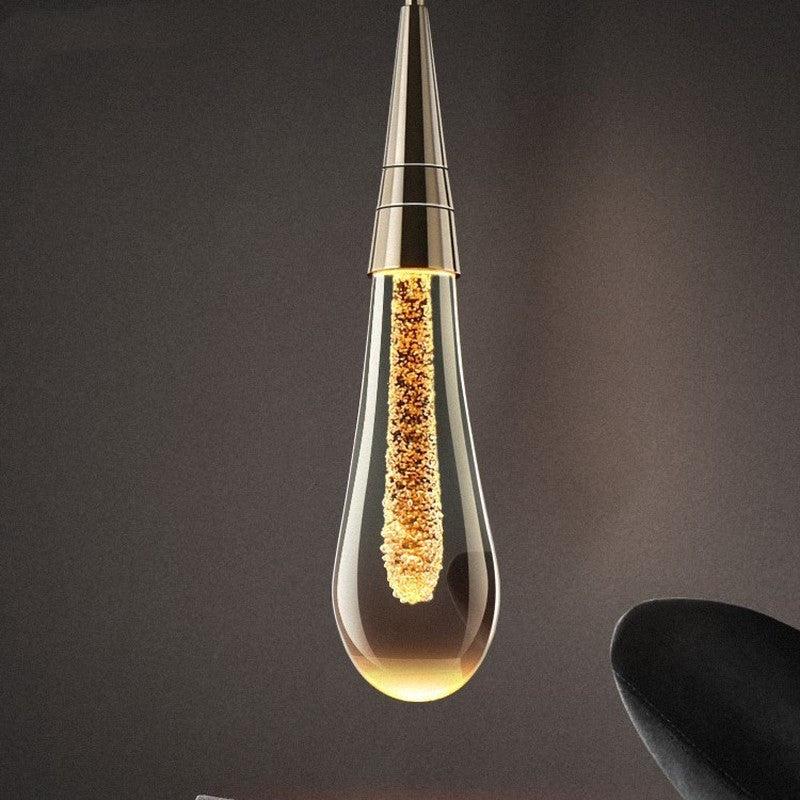 Gold Droplet Pendant Light