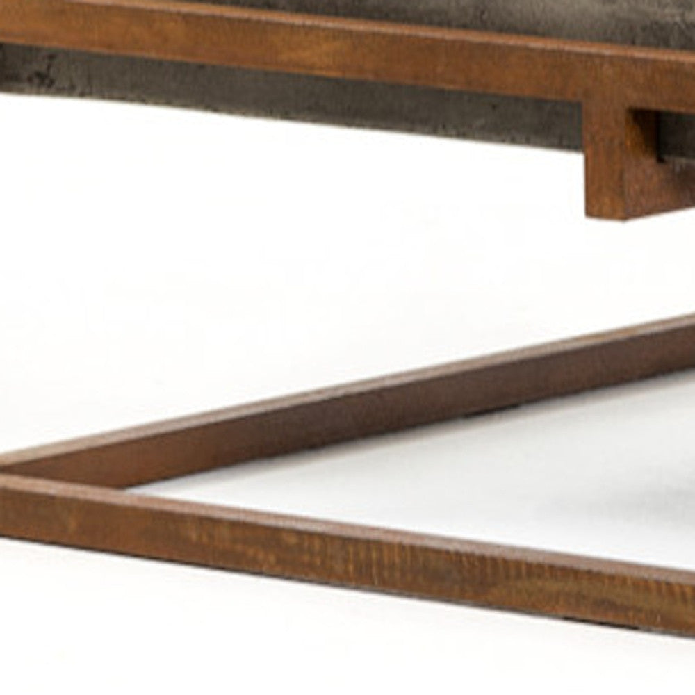 42" Bronze Concrete Top Coffee Table