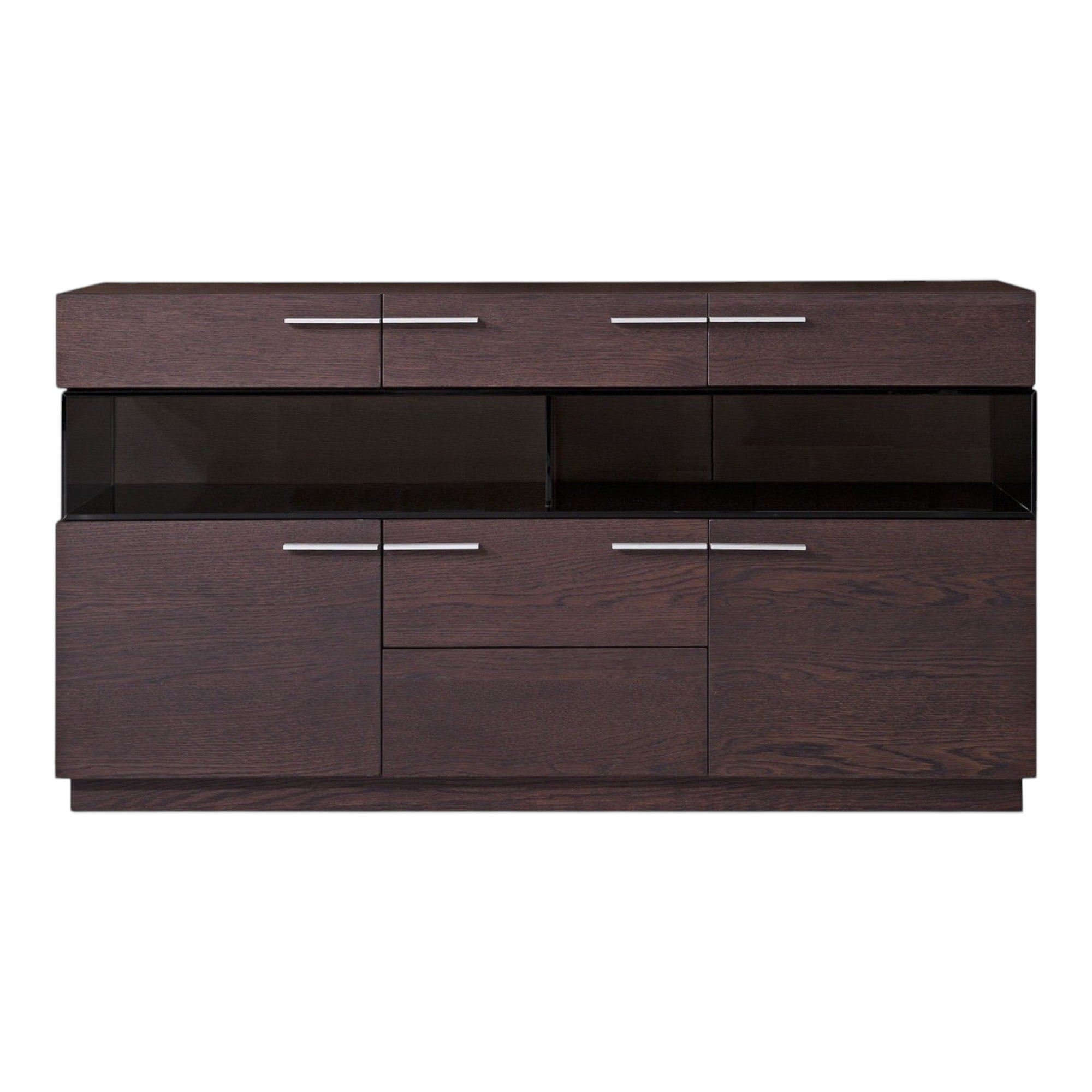 59" Brown Contemporary Sideboard