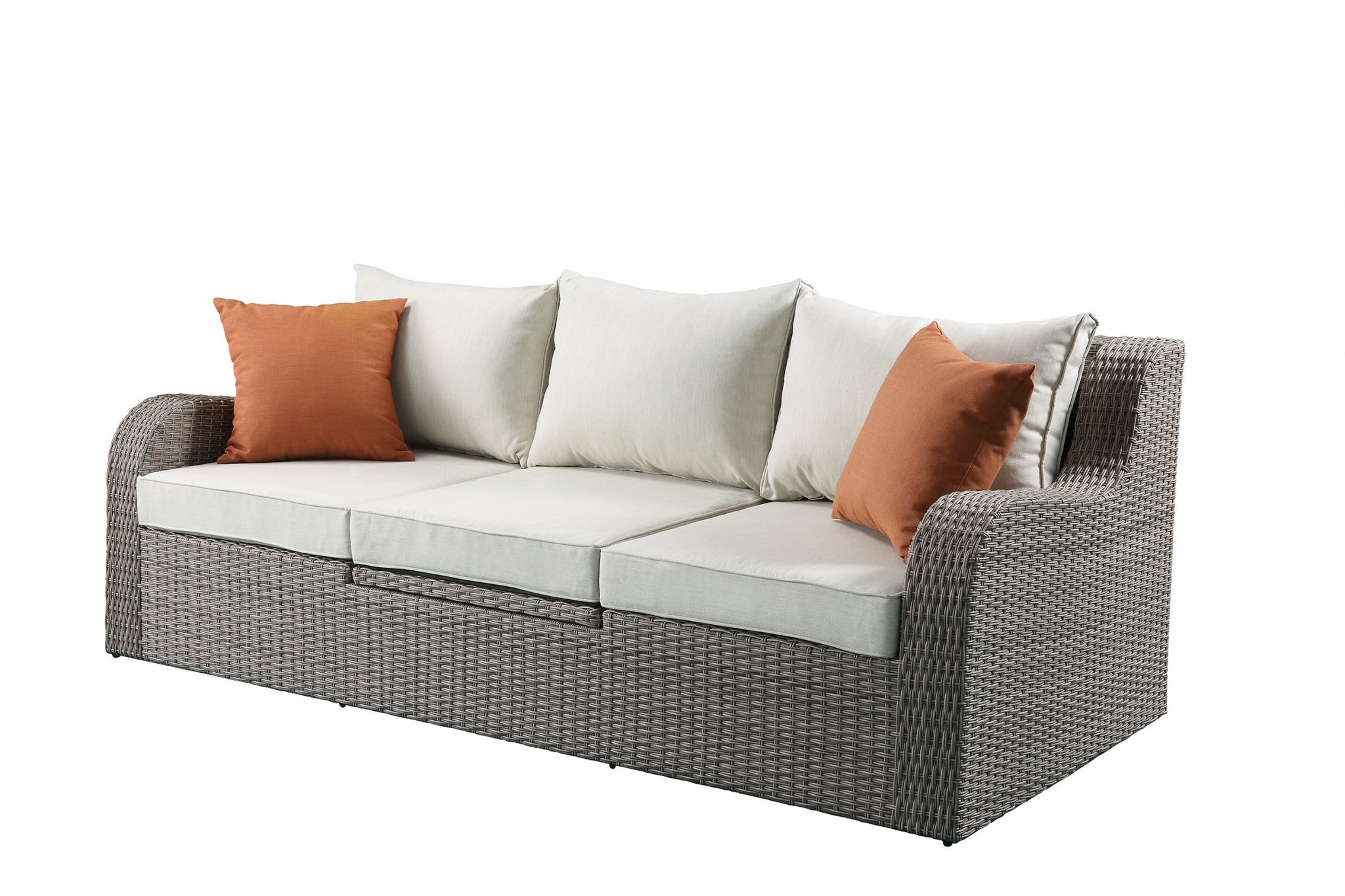 Outdoor Gray Modular Sofa and Lounger