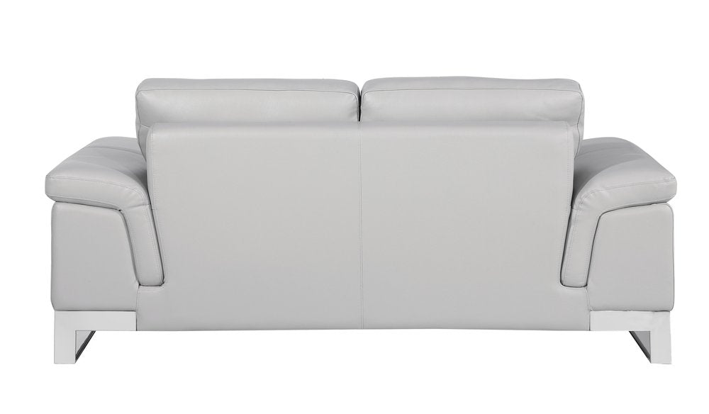 2 Piece Italian Leather Five Person Seating Set