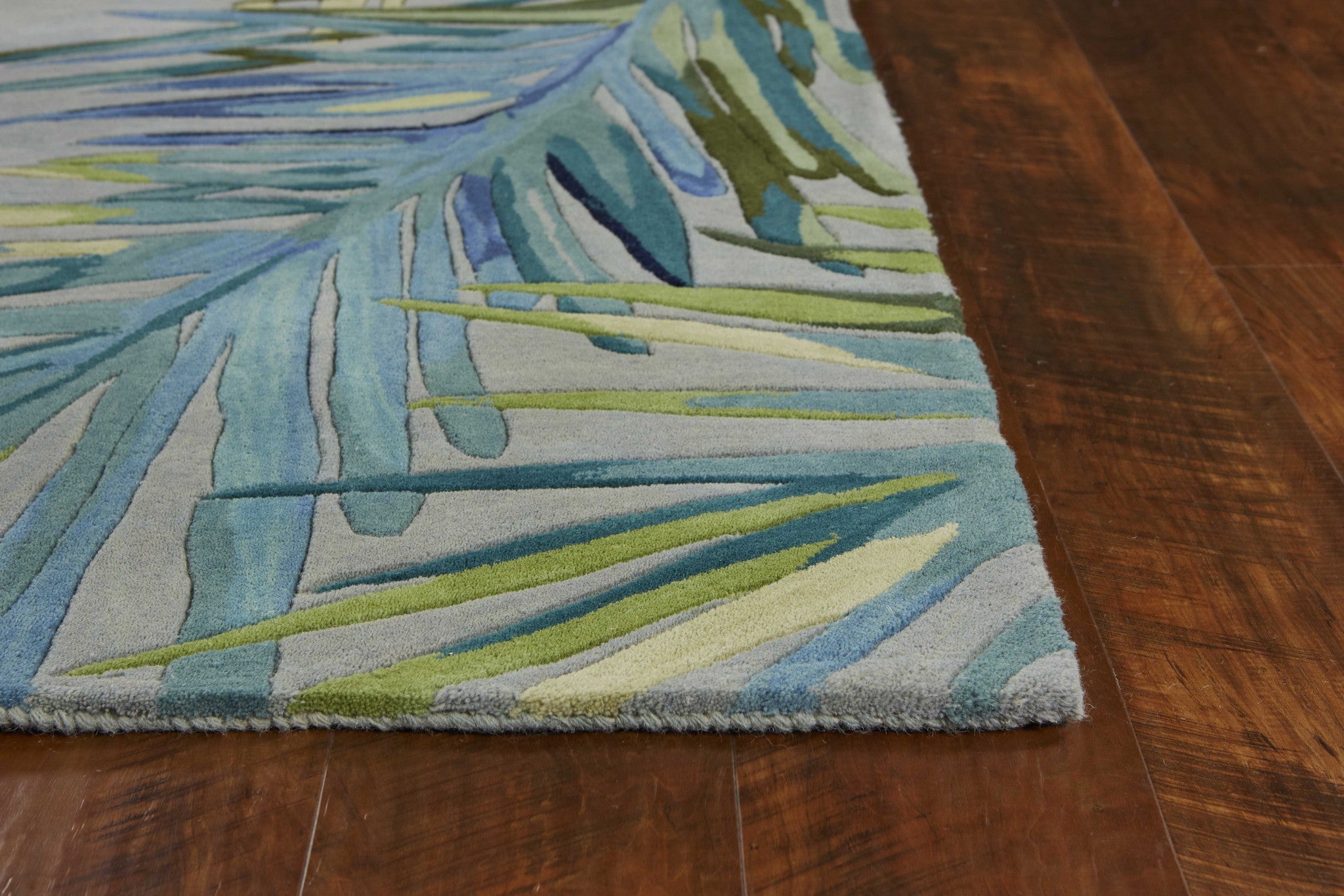 Multi-Color Tropical Palms Area Rug