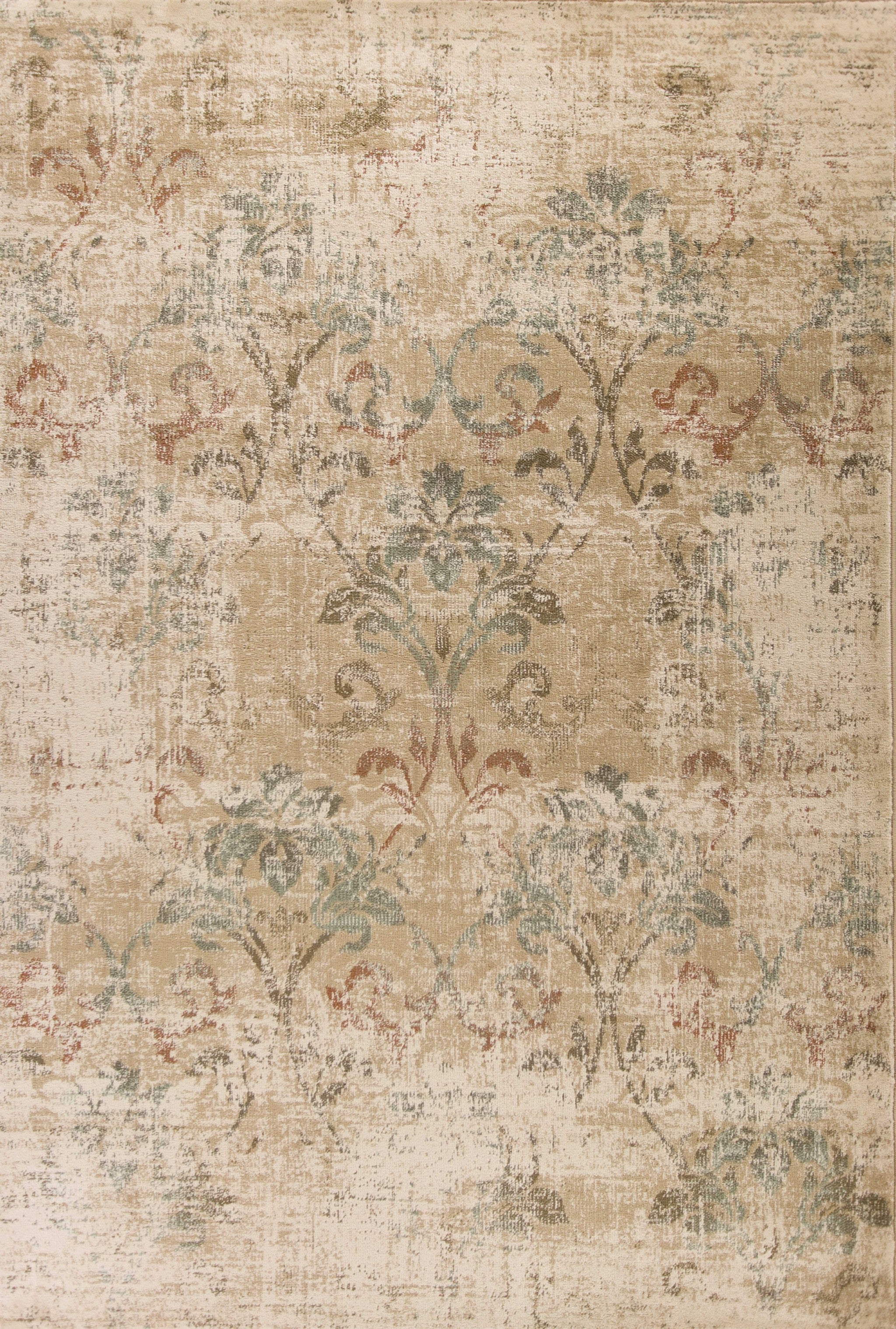 Champagne Faded Traditional Area Rug