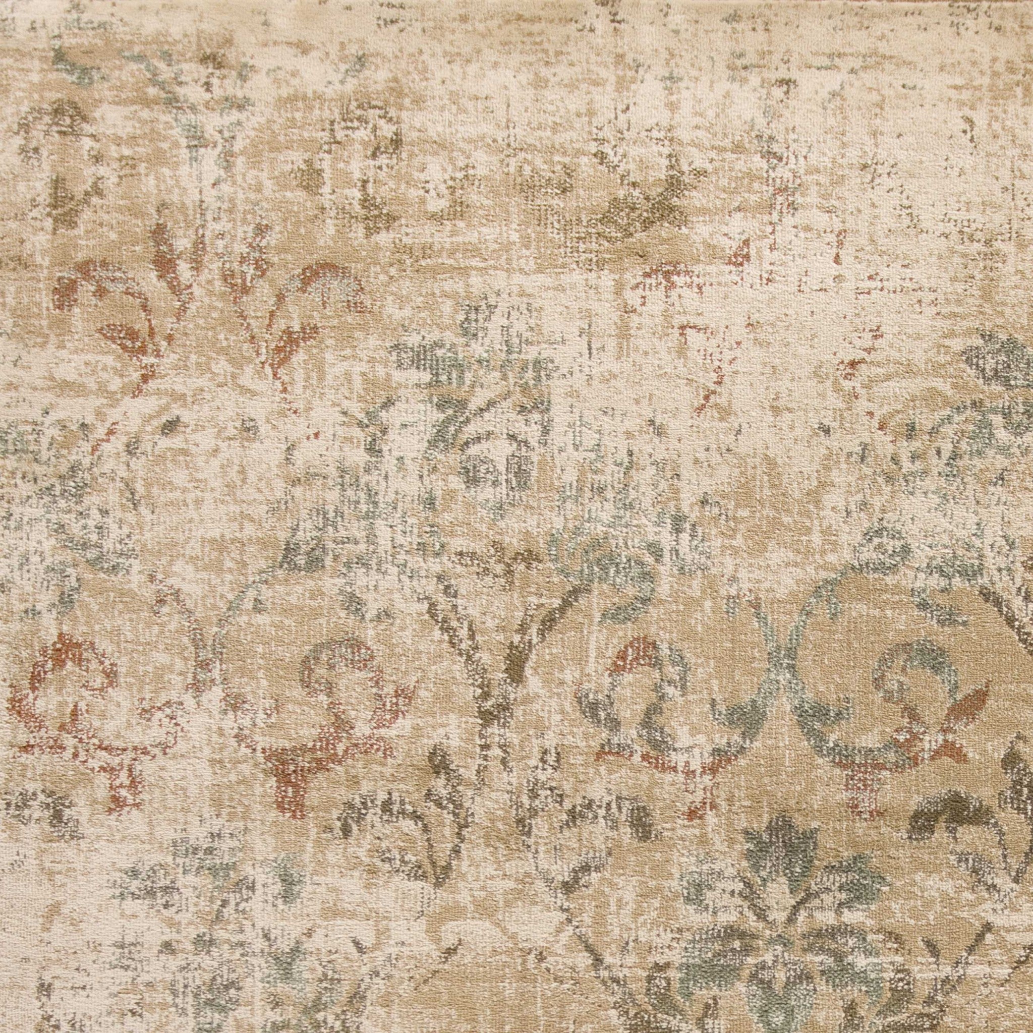 Champagne Faded Traditional Area Rug