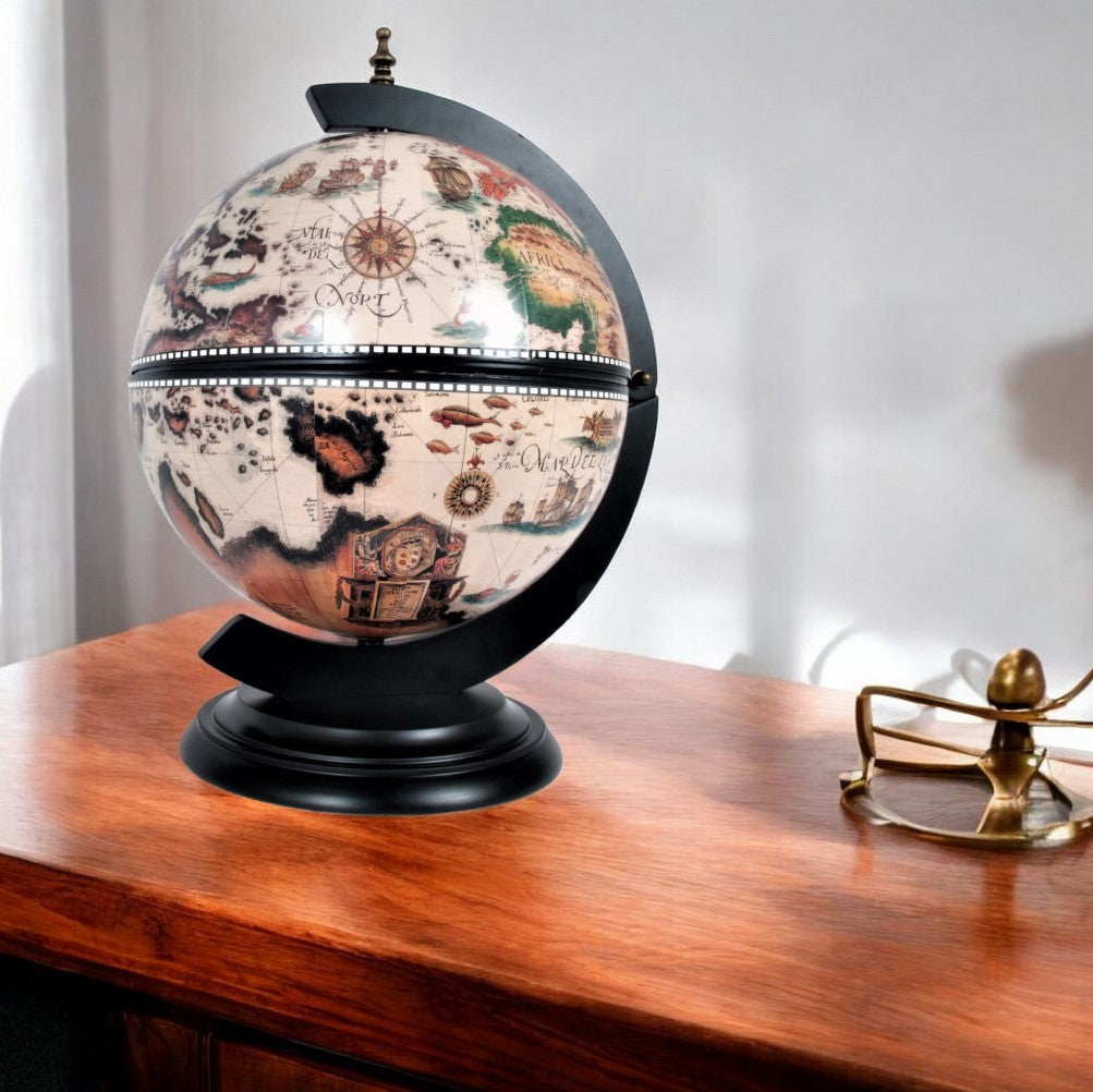 20" Wood Globe Chess Holder
