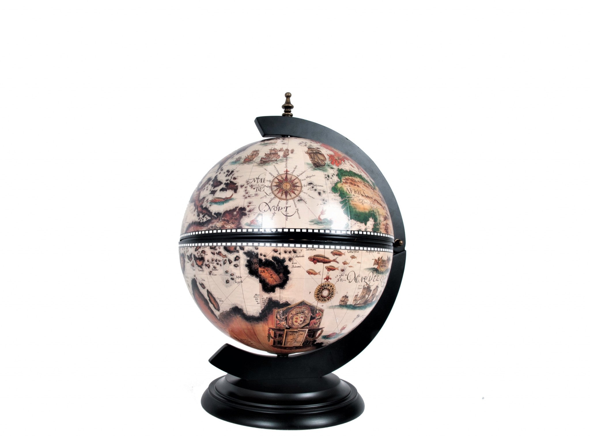 20" Wood Globe Chess Holder