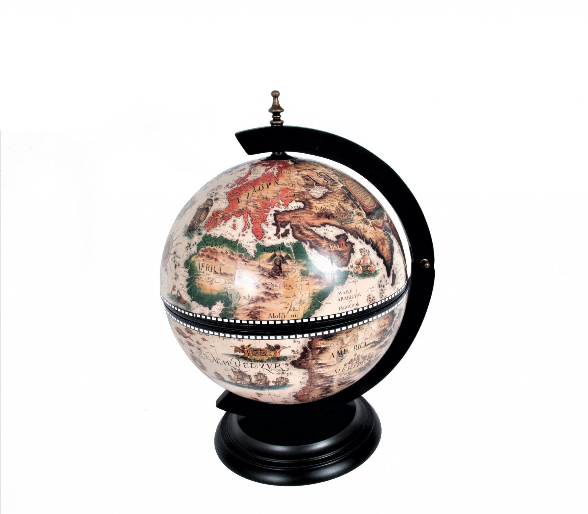 20" Wood Globe Chess Holder