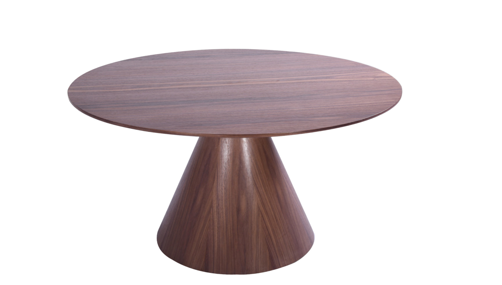 59" Brown Oval Wood Dining Table