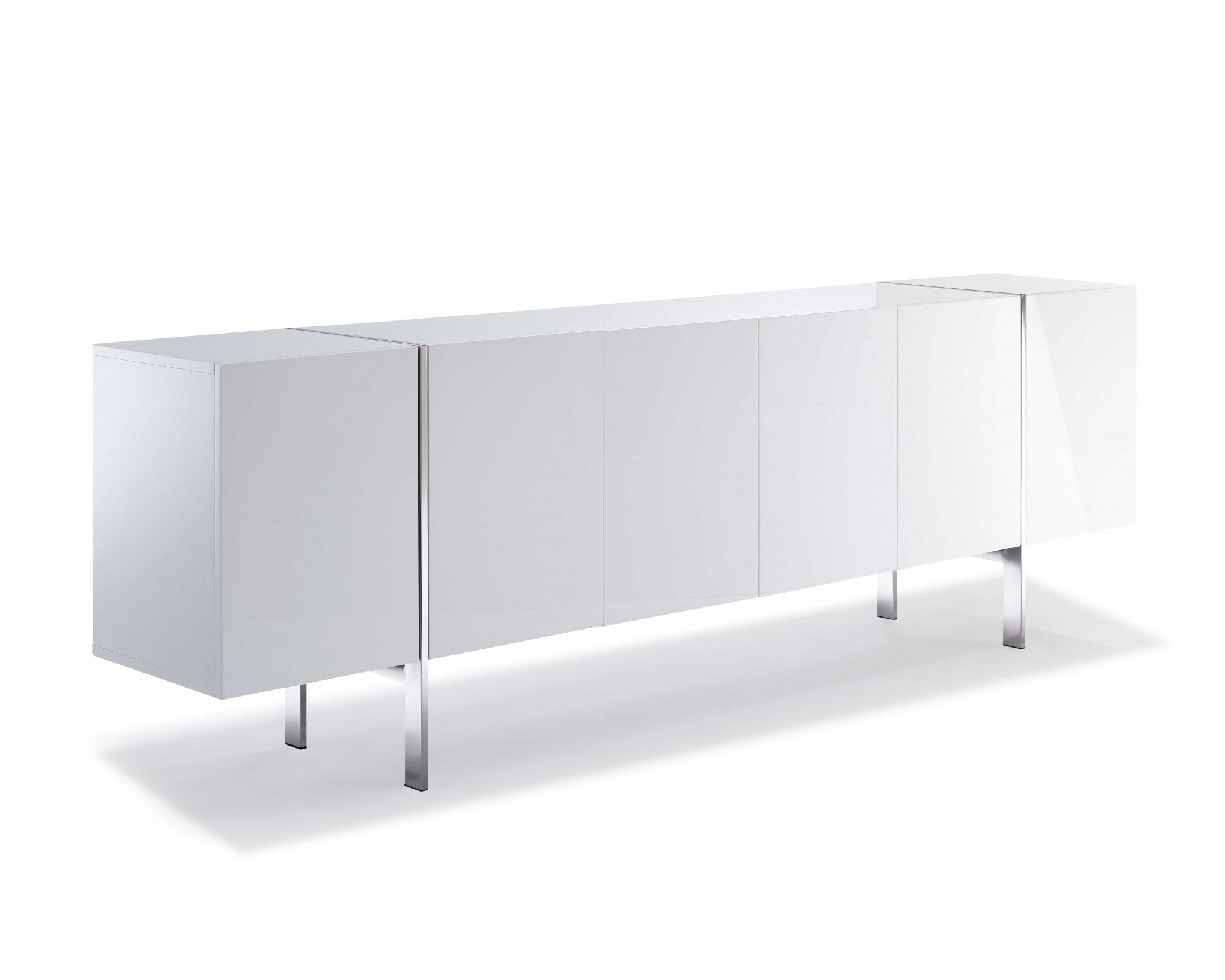 95" White Contemporary Buffet