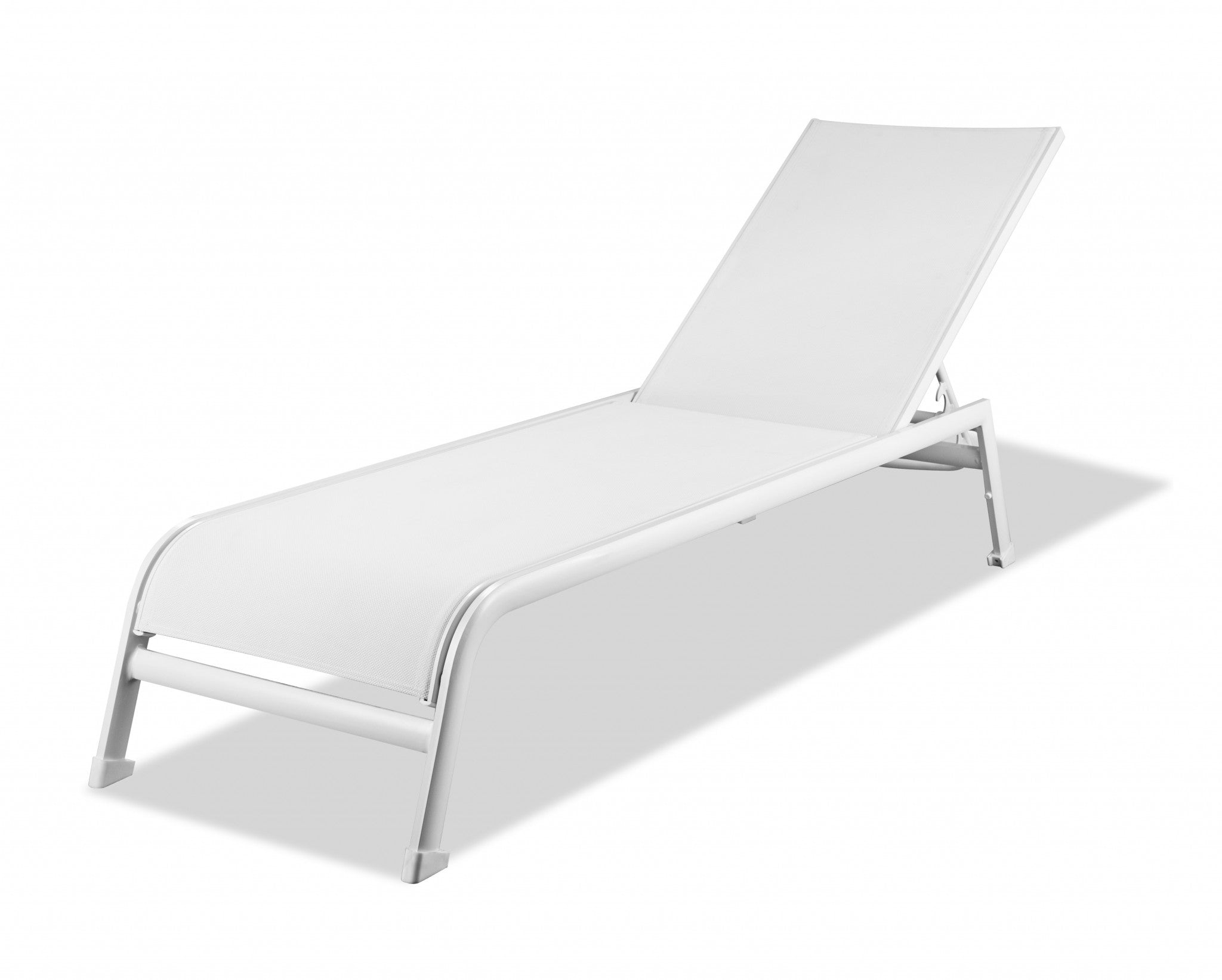 Set of Two 81" Metal Outdoor Chaise Loungers