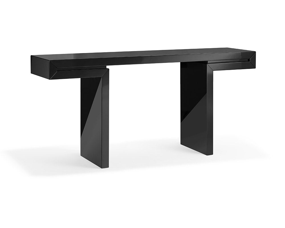 63" Contemporary Lacquer Finished Console Table