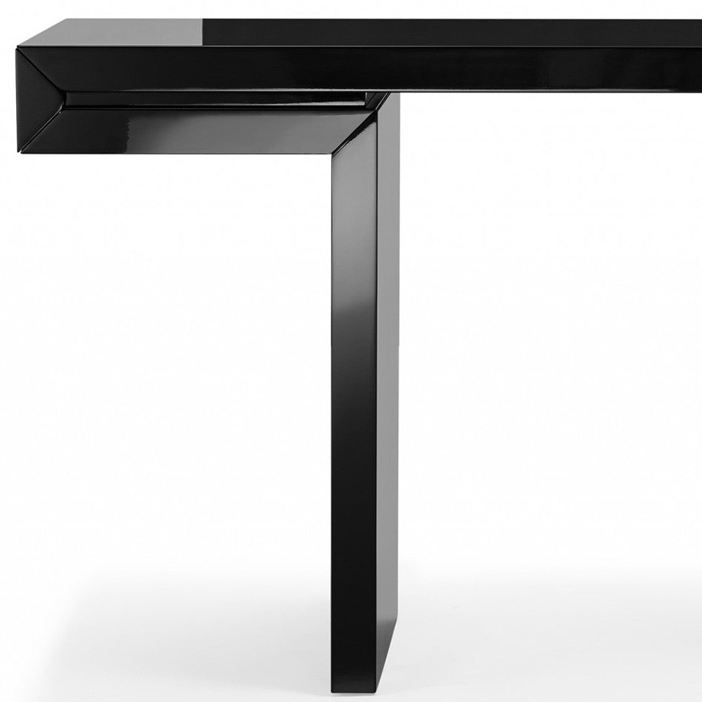 63" Contemporary Lacquer Finished Console Table