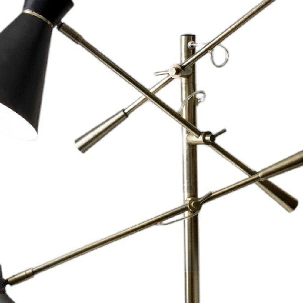 71" Industrial Studio 3-Cone Floor Lamp