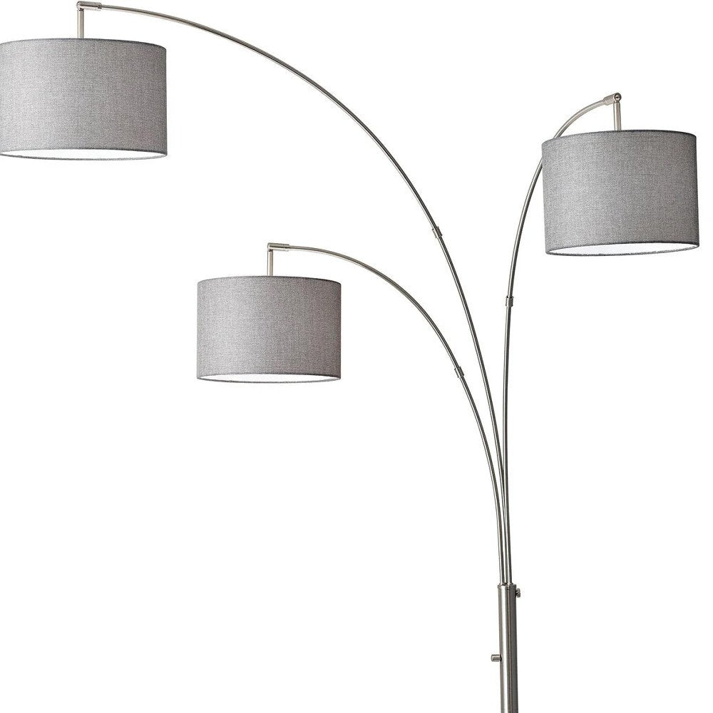 74" Three-Light Arc Tree Floor Lamp