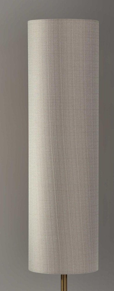 59" Brass Column Floor Lamp