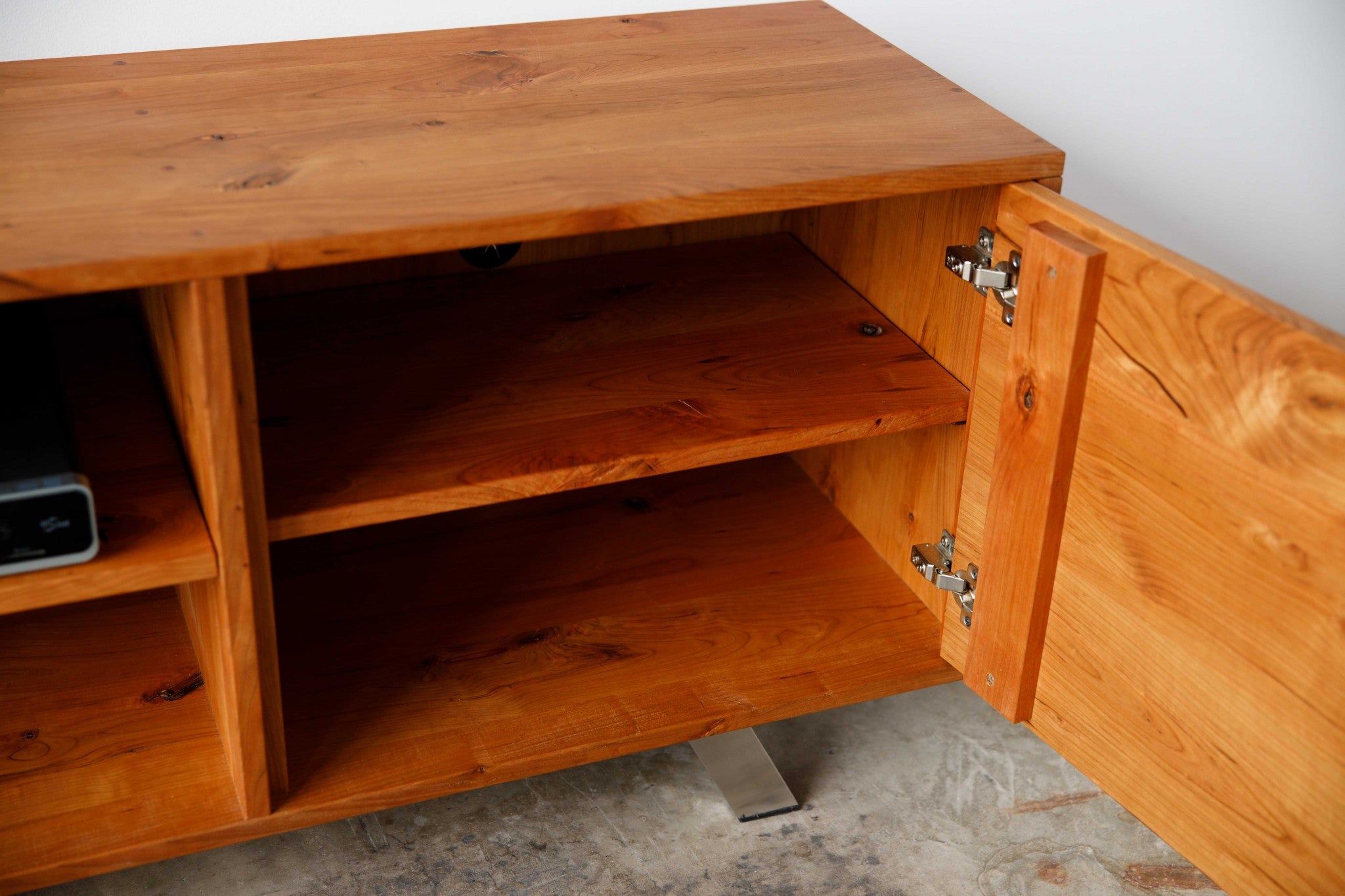 72" Cherry Wood TV Stand