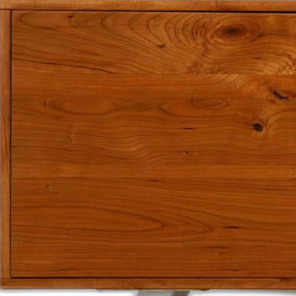 72" Cherry Wood TV Stand