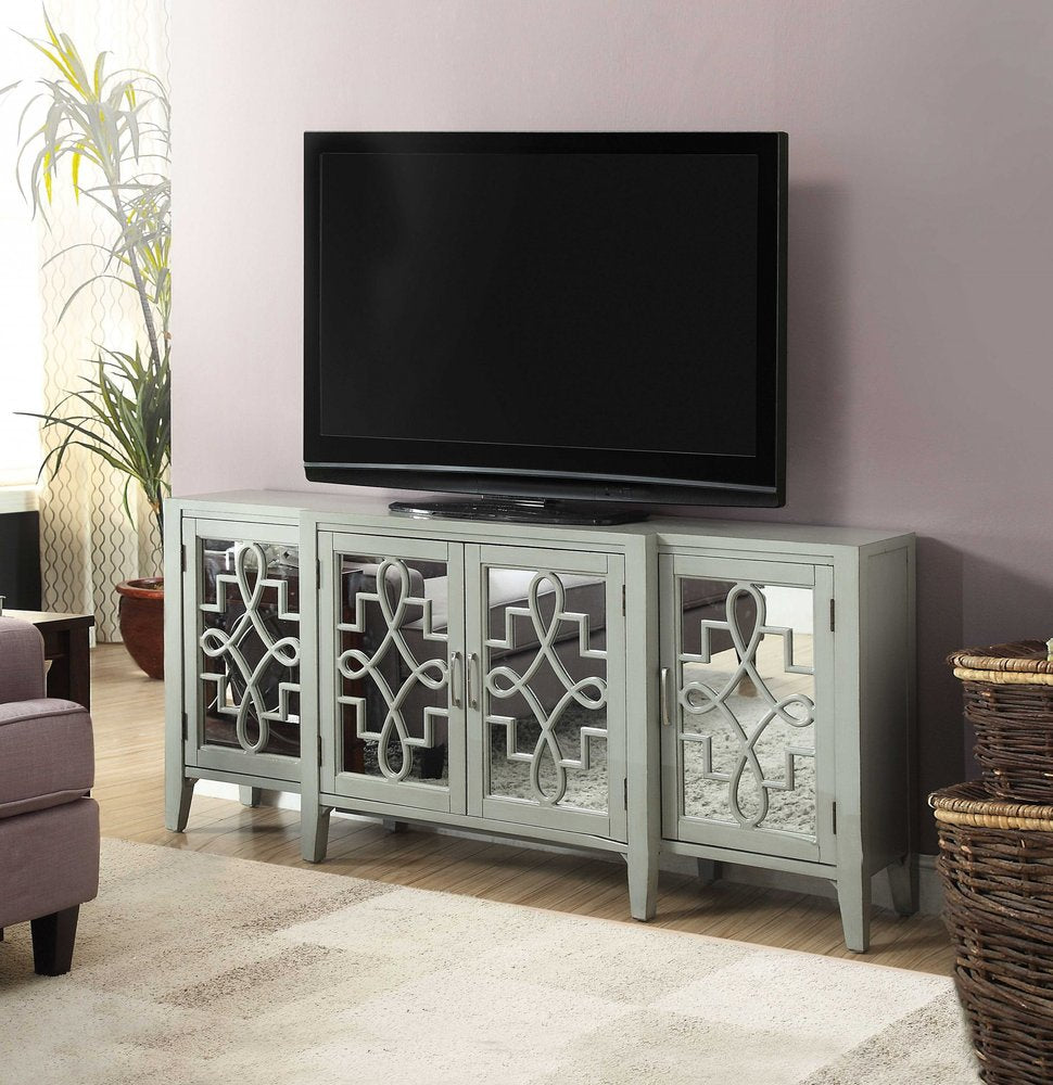 72" Mirrored Trellis Sideboard