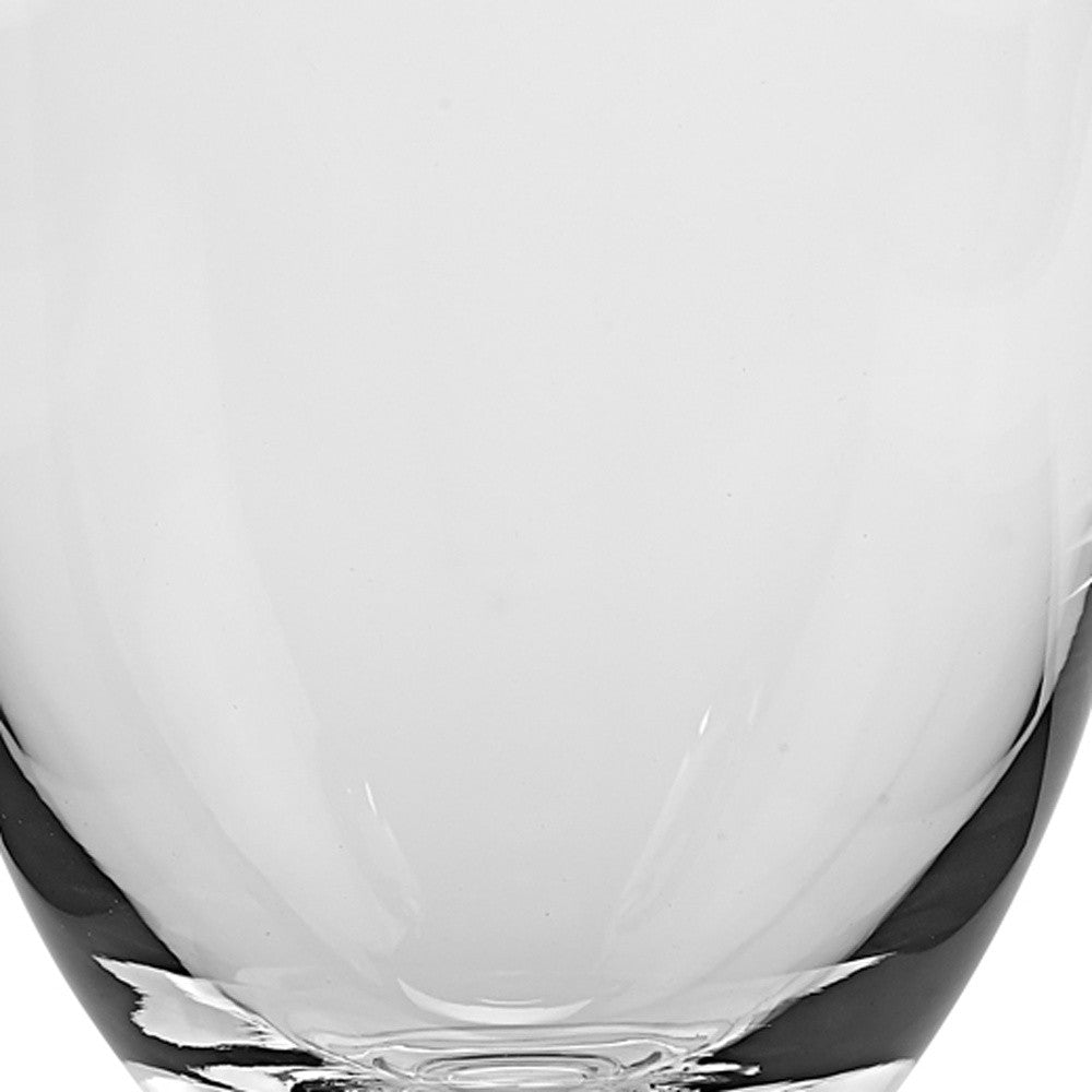 14" Mouth Blown Crystal Urn Vase