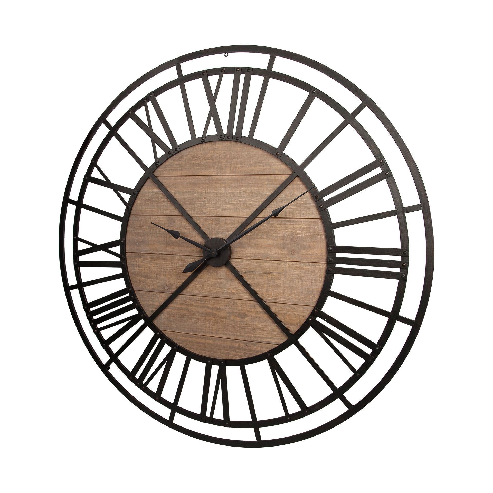 59" Black Circle Roman Wall Clock