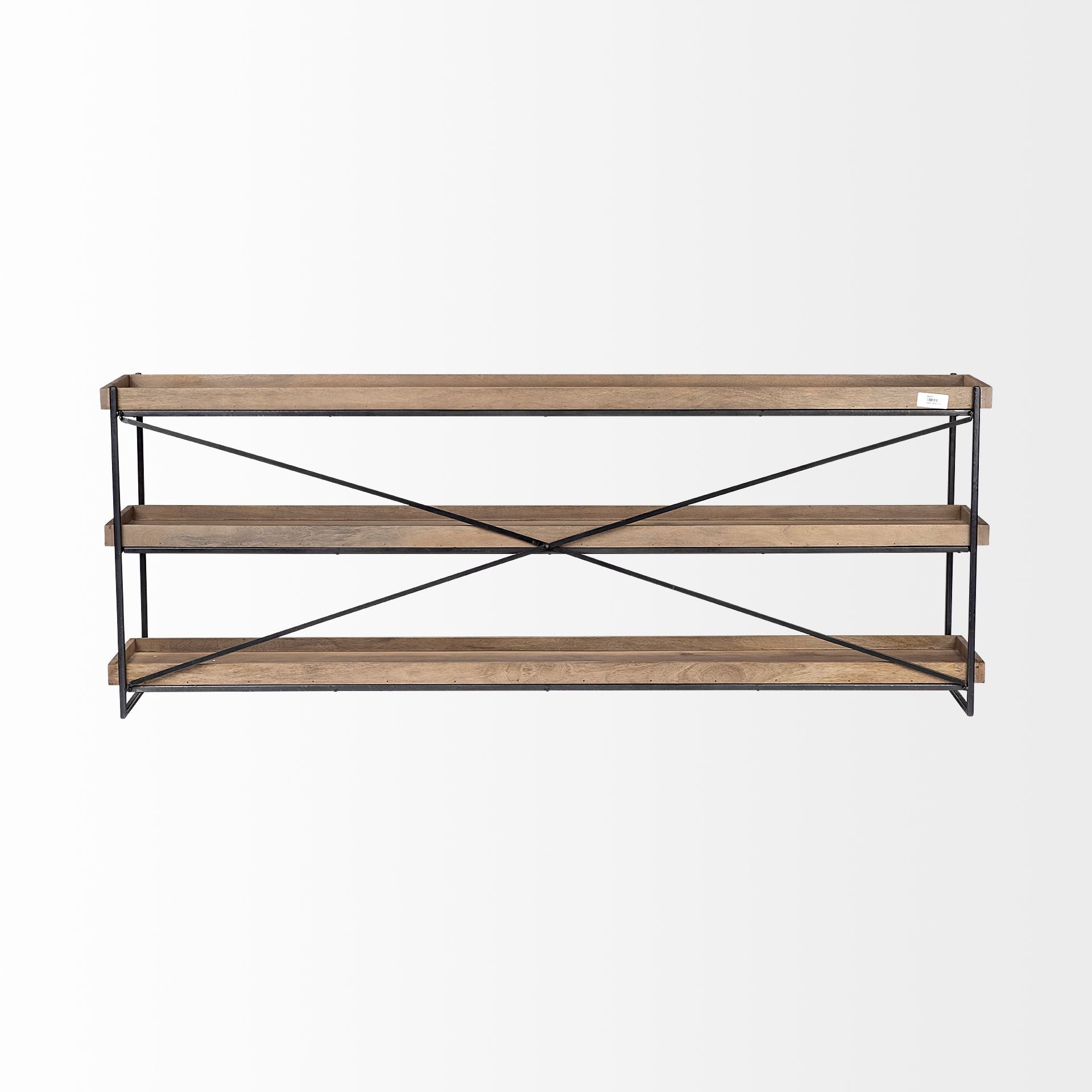 80" 3-Level Wood Console Table